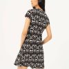 VESTIDO ESTAMPADO NEGRO SURKANA