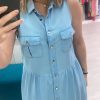 VESTIDO EFECTO VAQUERO SCRIPTA, DISEÑO CAMISERO