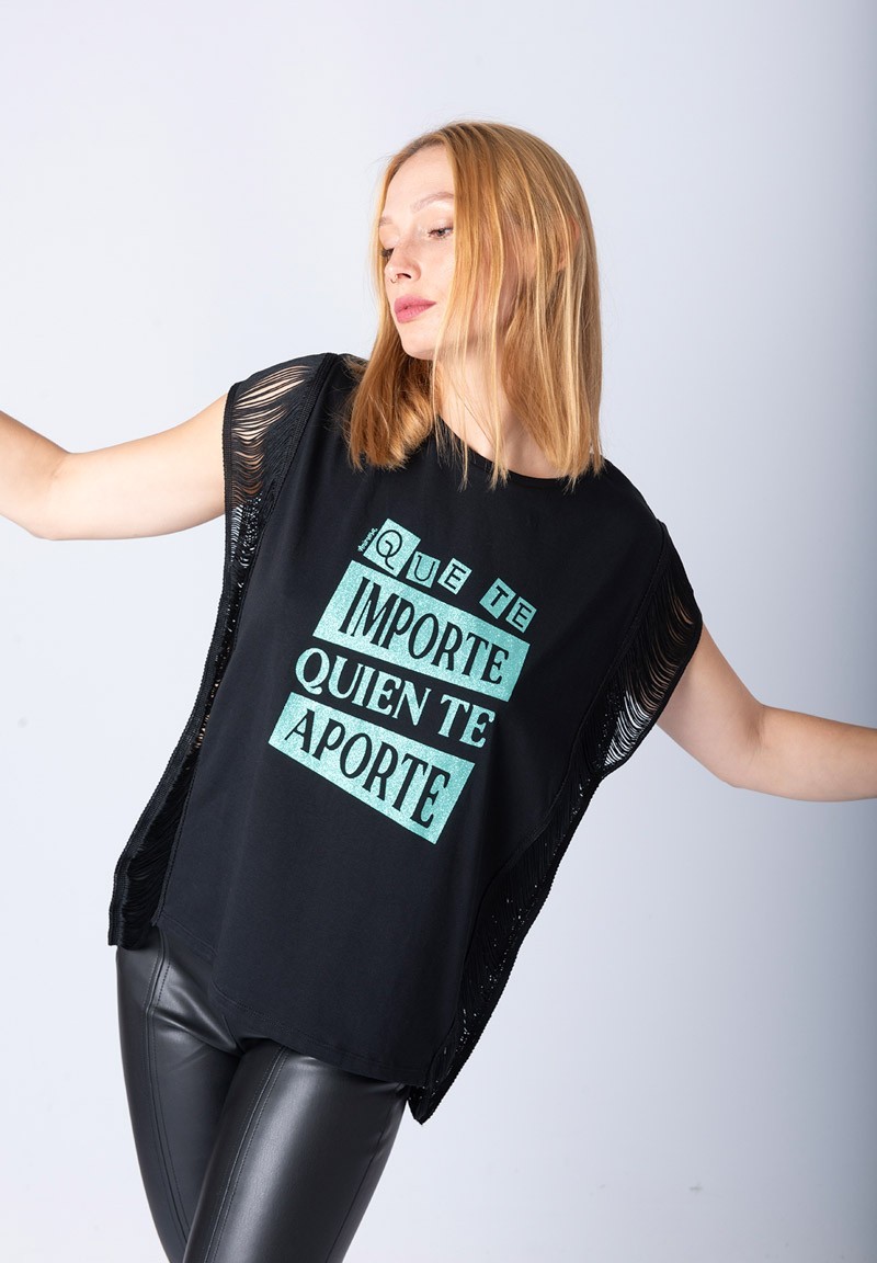 CAMISETA APORTAR FLECOS LATERALES ANIMOSA