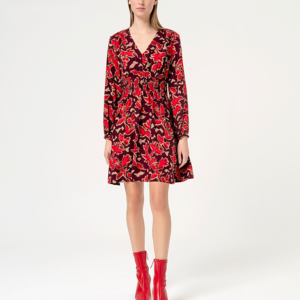 VESTIDO HOJA ROJA SURKANA