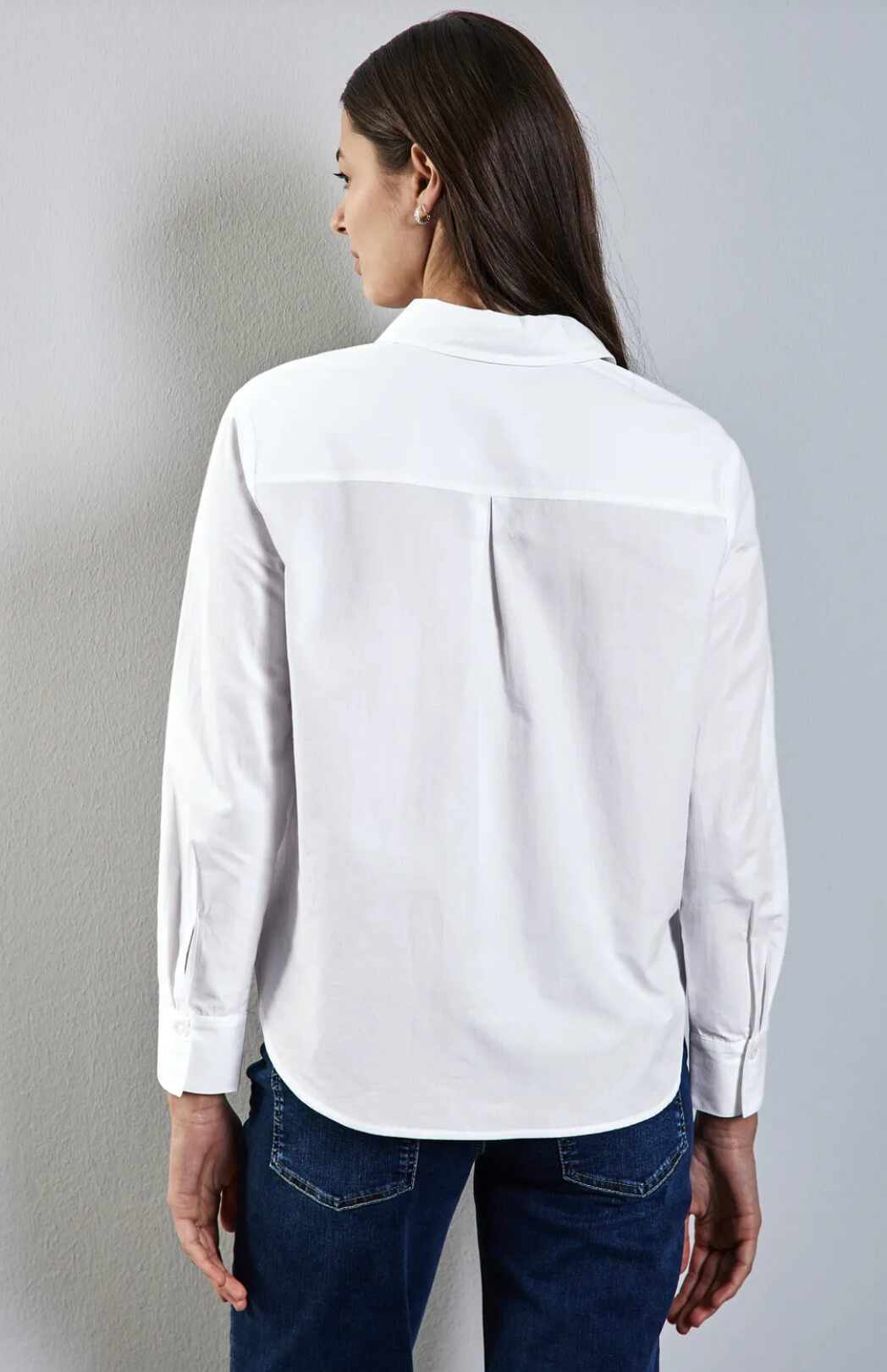 BLUSA CAMISERA BLANCA STREET ONE