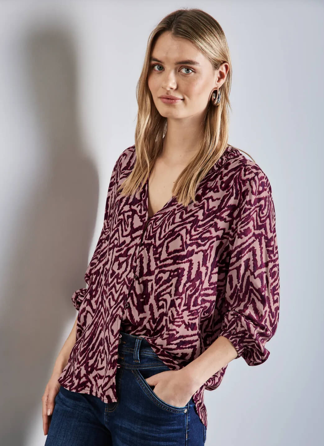 TUNICA ESTAMPADA ROSAS STREET ONE