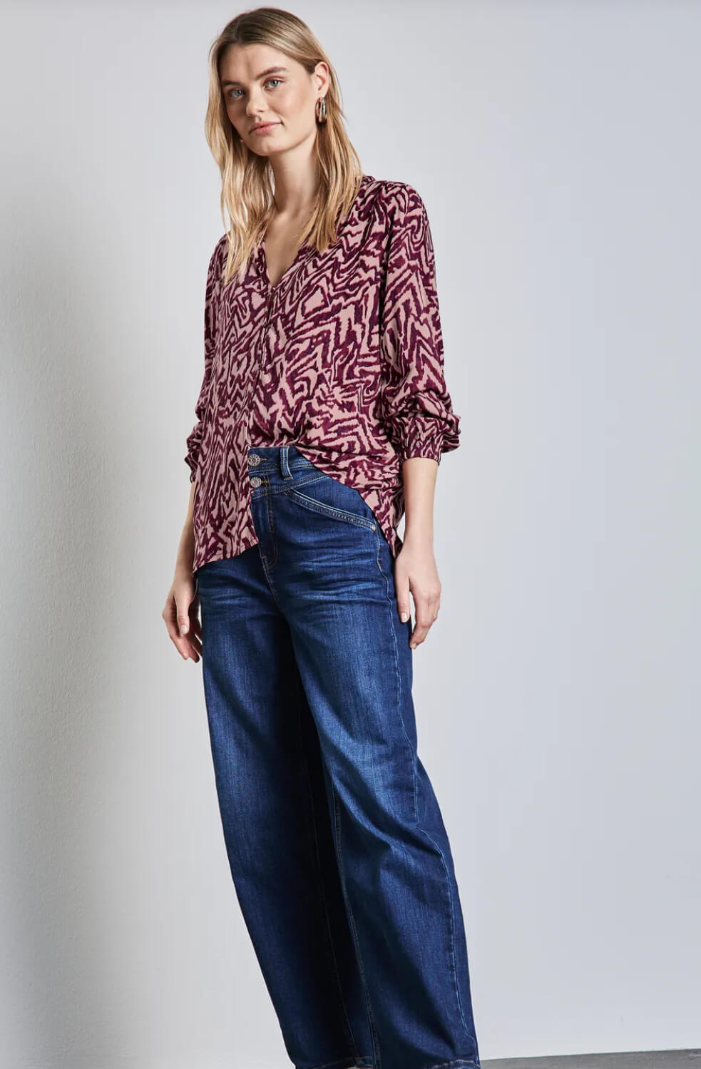 TUNICA ESTAMPADA ROSAS STREET ONE
