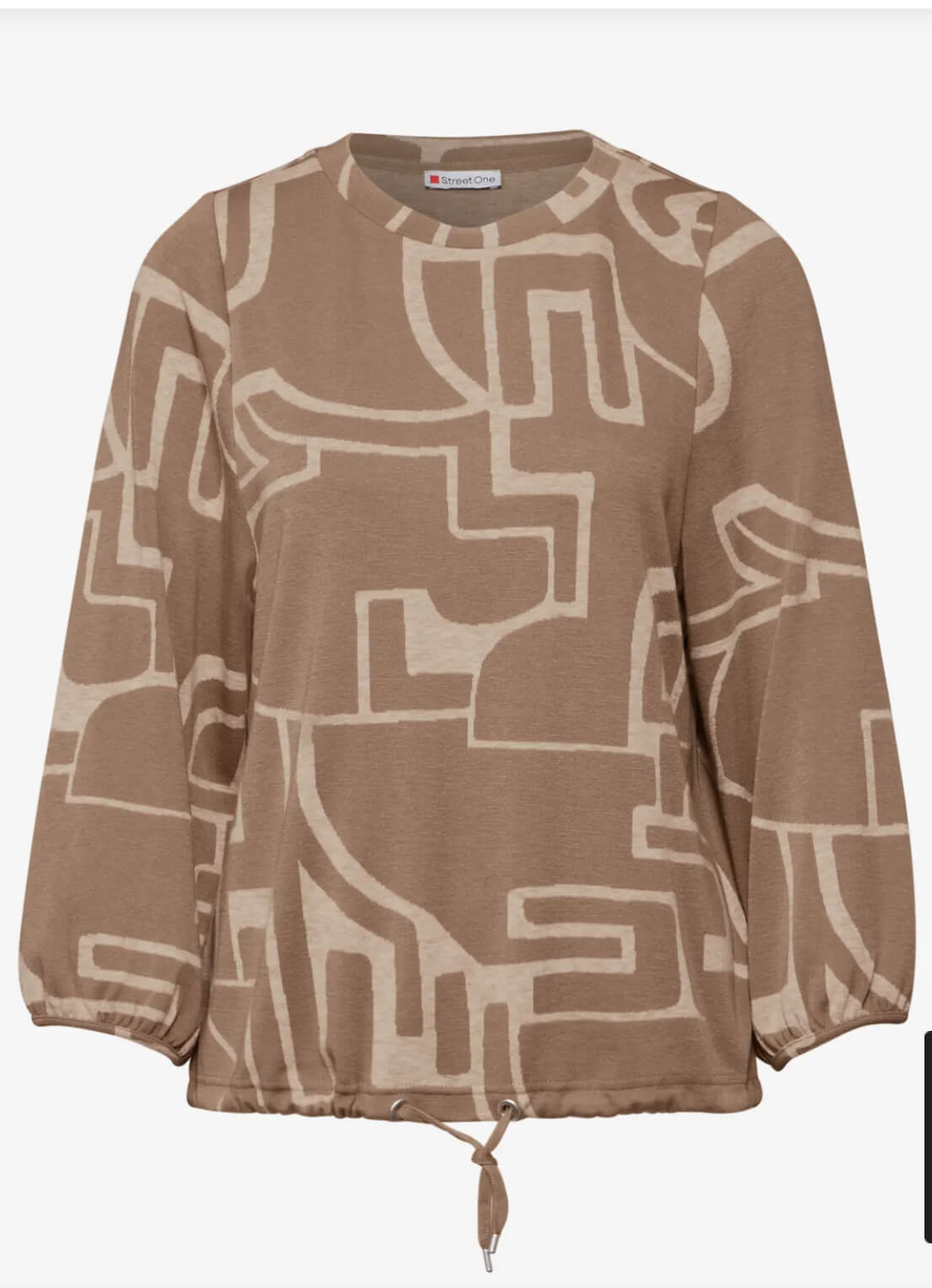 BLUSA BEIGE GEO STREET ONE