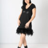 VESTIDO PLUMAS ANIMOSA