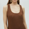 VESTIDO MARRON LOLA CASAMUNT BY MAYTE