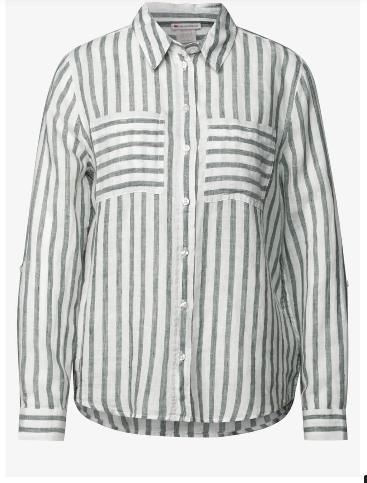 CAMISA RAYAS VERDE STREET ONE
