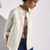 CAMISA RAYAS BEIGE STREET ONE