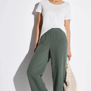 PANTALON MUSELINA VERDE STREET ONE
