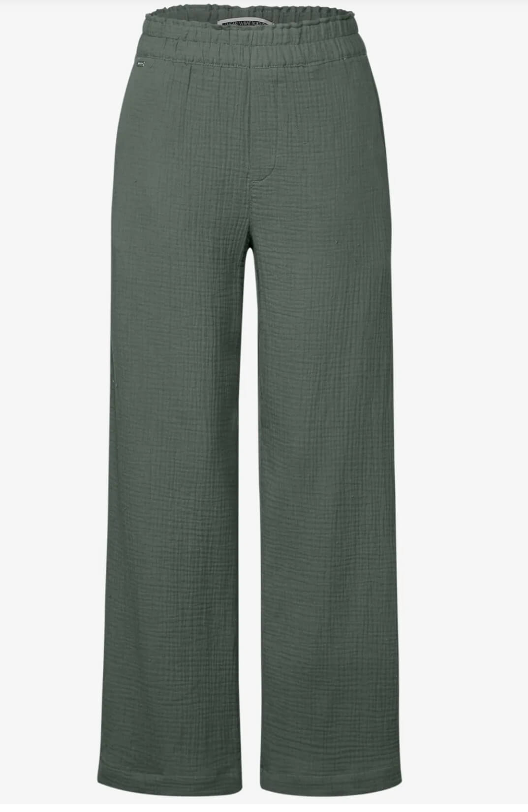 PANTALON MUSELINA VERDE STREET ONE
