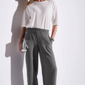 PANTALON MUSELINA GRIS STREET ONE