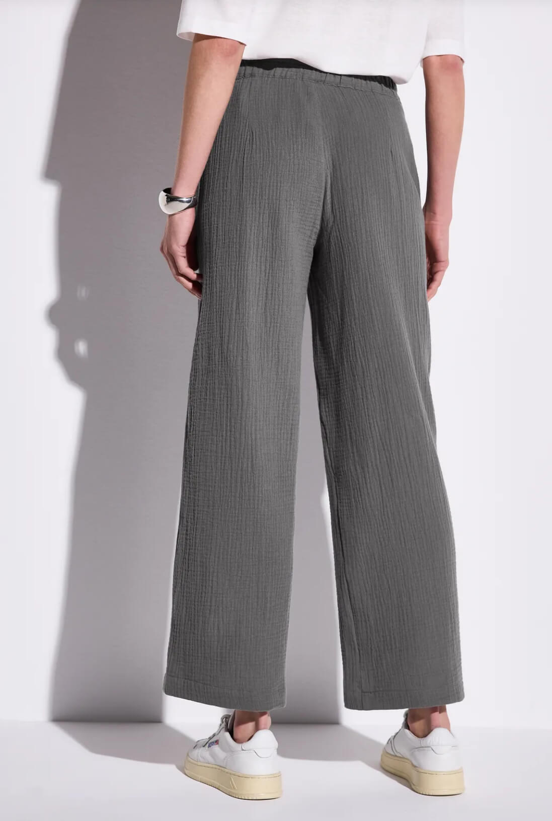 PANTALON MUSELINA GRIS STREET ONE