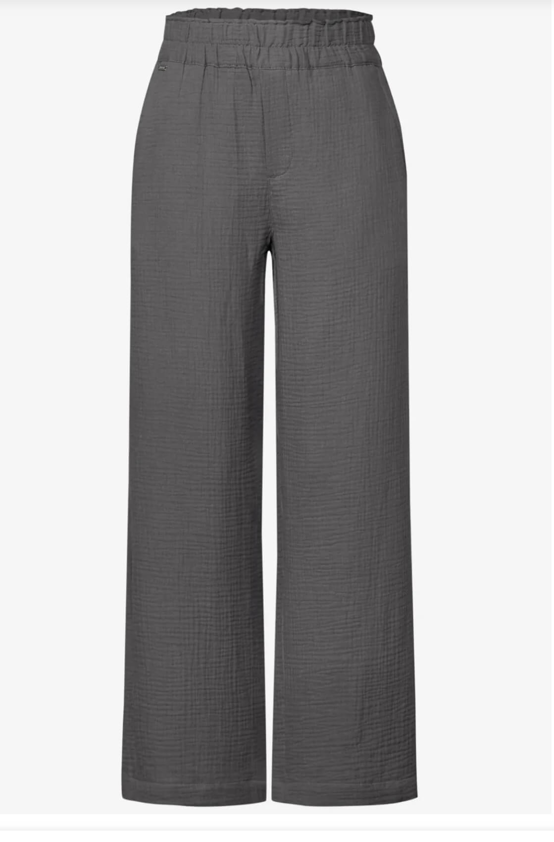 PANTALON MUSELINA GRIS STREET ONE
