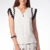 CAMISETA BLANCA PASAMANERIA LOLITAS