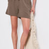 BERMUDAS MUSELINA MARRON STREET ONE