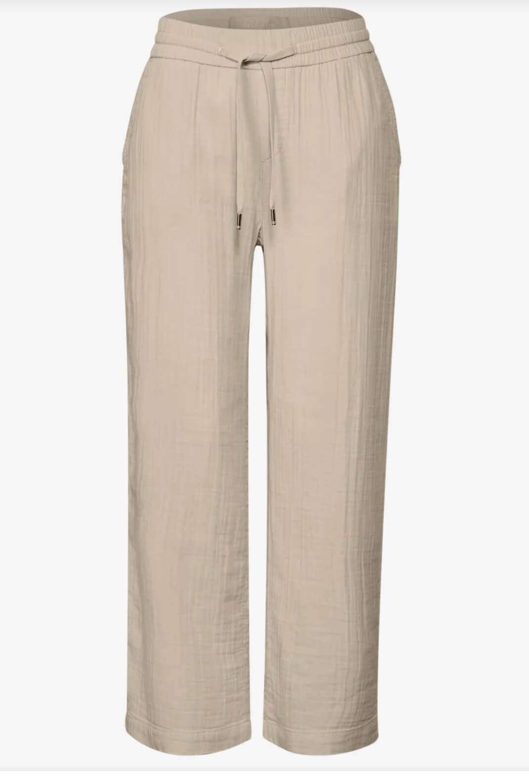 PANTALON MUSELINA BEIGE STREET ONE