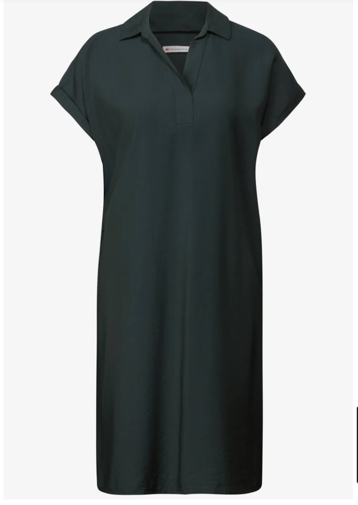 VESTIDO VERDE OSCURO STREET ONE