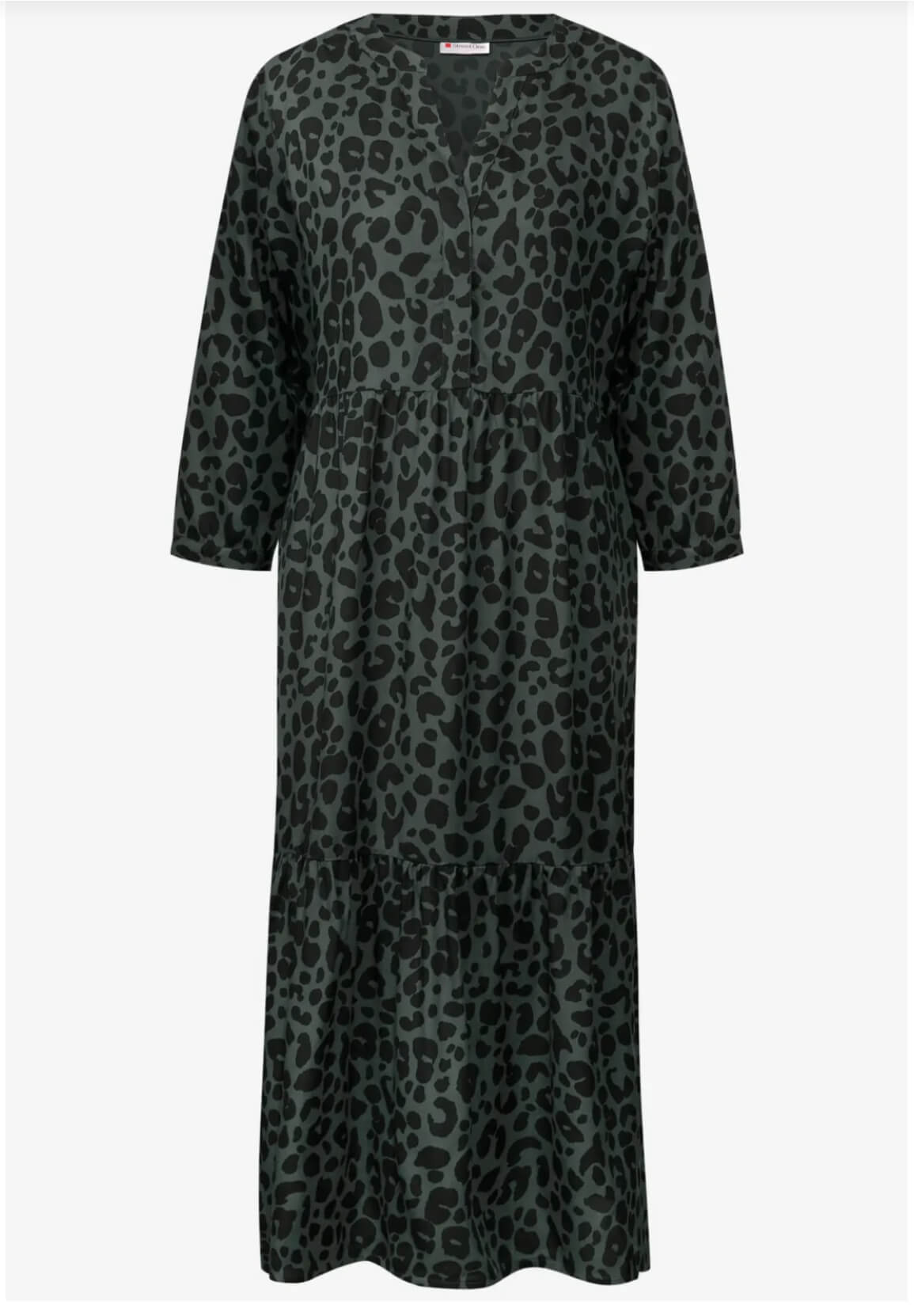 VESTIDO PRINT VERDE STREET ONE