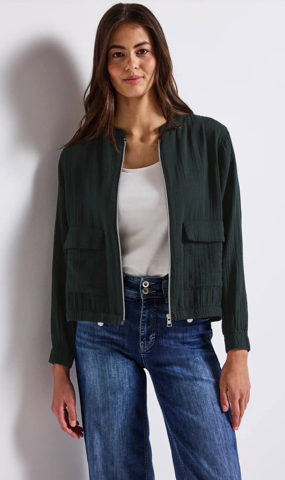 CAZADORA MUSELINA VERDE STREET ONE