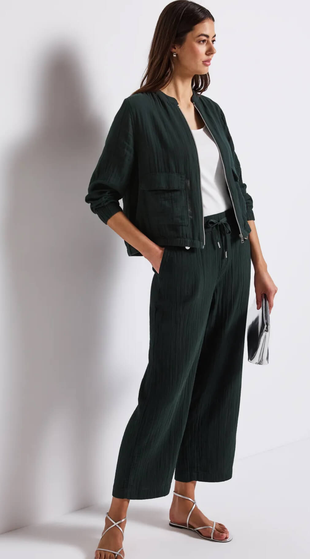 CAZADORA MUSELINA VERDE STREET ONE