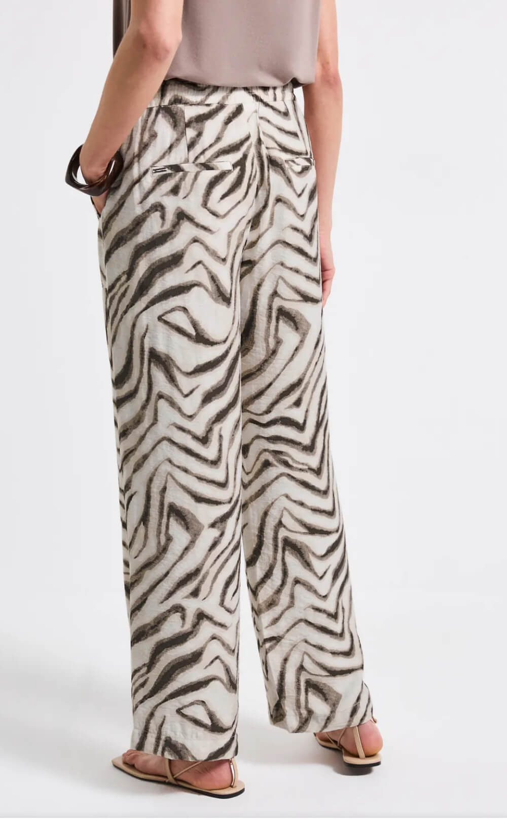 PANTALON ESTAMPADO BEIGE STREET ONE