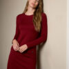 VESTIDO LISA GRANATE SURKANA
