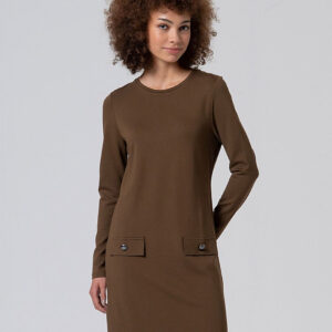 VESTIDO LISA KAKI SURKANA