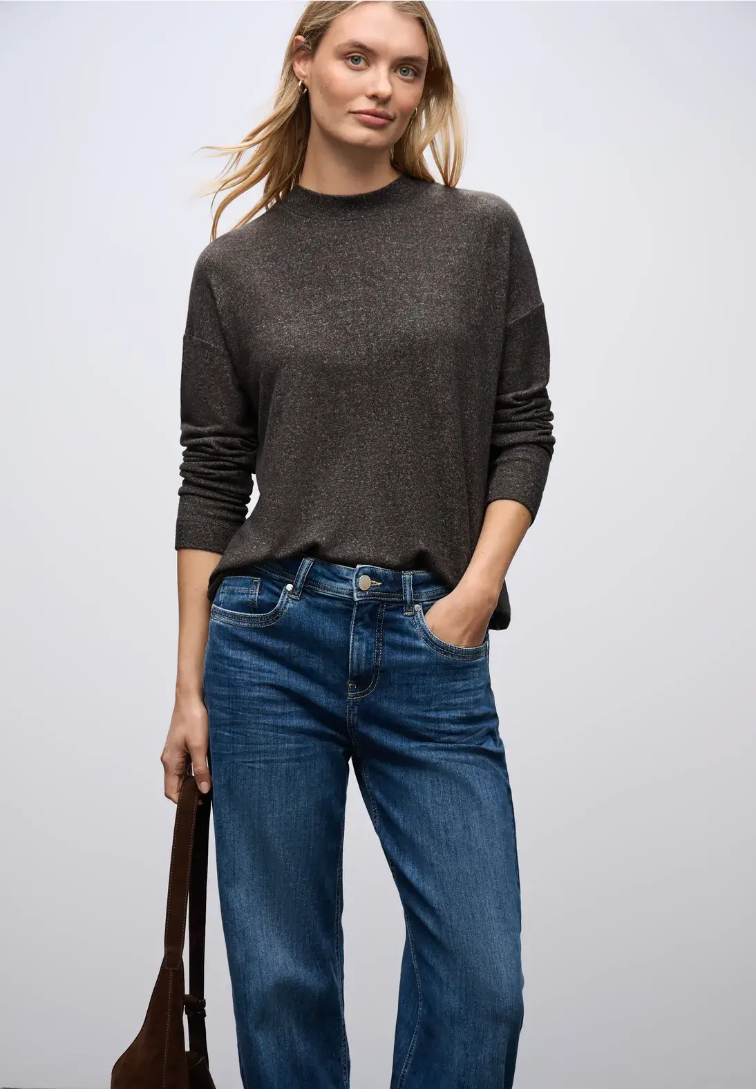 TOP LISO MARRON STREET ONE