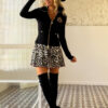CHAQUETA MICA Y VESTIDO ALOCACIA CAMALEONICA