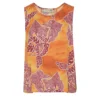 TOP ESTAMPADO NARANJA BSB