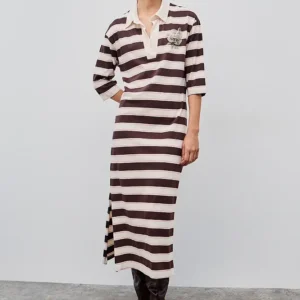 VESTIDO MIDI RAYAS BSB