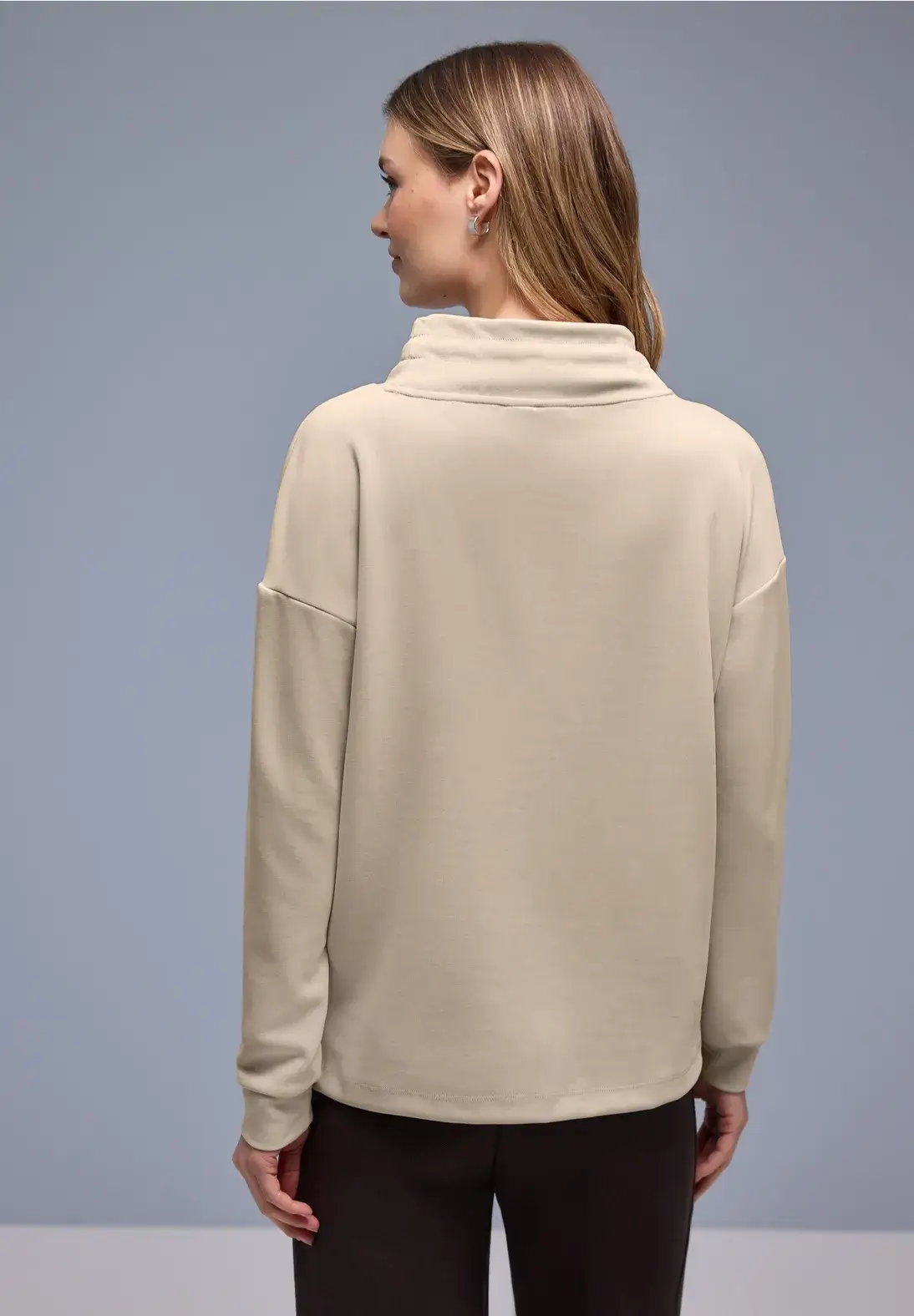 SUDADERA SEDA BEIGE STREET ONE