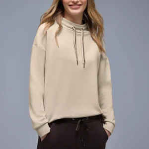 SUDADERA SEDA BEIGE STREET ONE