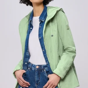 CHAQUETA CAPUCHA PISTACHO STREET ONE