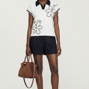 CAMISETA BORDADO FLOR LOLITAS&L