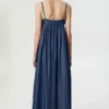 VESTIDO MAXI DENIM FLOR BSB