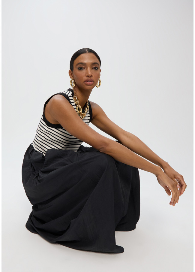 VESTIDO BIMATERIA RAYAS LOLA CASADEMUNT