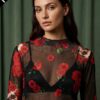 CAMISETA TUL ROSAS AIRE RETRO