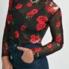 CAMISETA TUL ROSAS AIRE RETRO