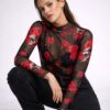 CAMISETA TUL ROSAS AIRE RETRO