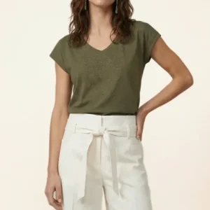 CAMISETA VERDE MILITAR STRASS LOLITAS&L