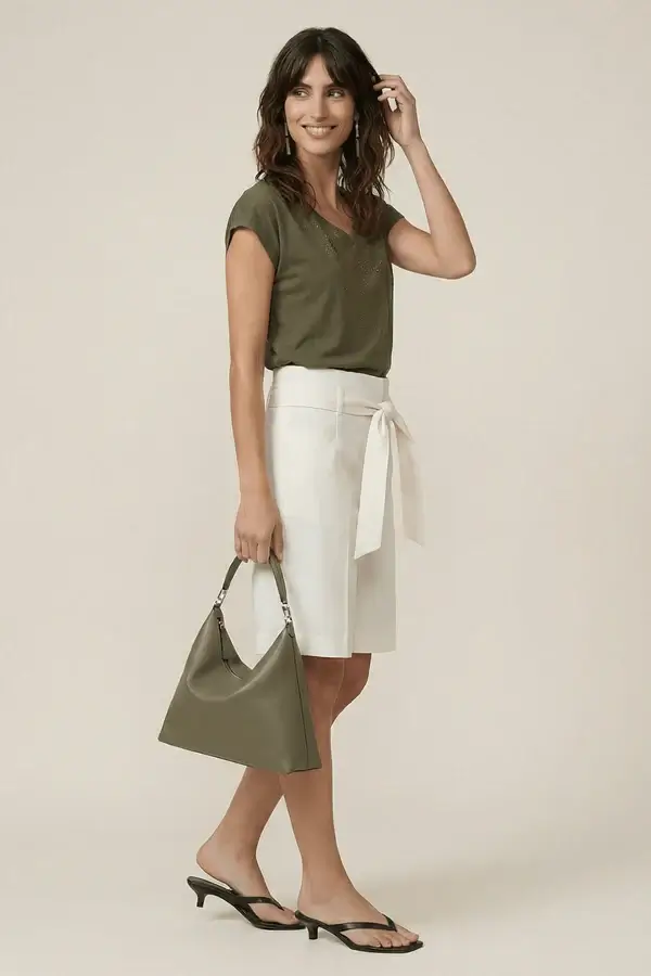 CAMISETA VERDE MILITAR STRASS LOLITAS&L