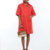 VESTIDO CAMISERO NARANJA LOLA CASADEMUNT