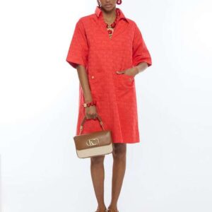 VESTIDO CAMISERO NARANJA LOLA CASADEMUNT