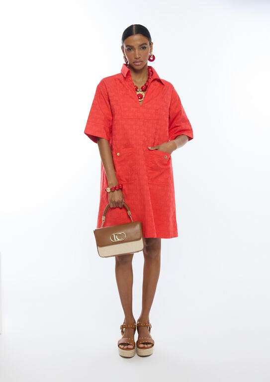 VESTIDO CAMISERO NARANJA LOLA CASADEMUNT