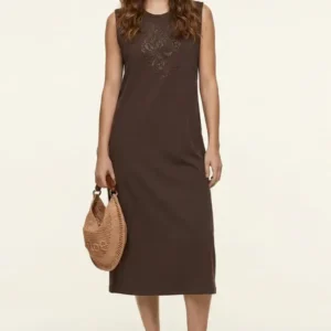 VESTIDO MARRON STRASS LOLITAS&L