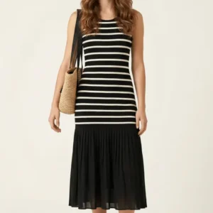 VESTIDO NEGRO RAYAS LOLITAS&L