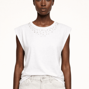 CAMISETA BLANCA PEDRERIA LOLITAS&L
