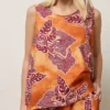TOP ESTAMPADO NARANJA BSB