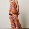 PANTALON ESTAMPADO NARANJA BSB